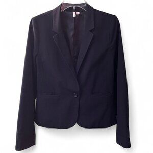 Frenchi Classic, Lined Black Single Button Fitted Blazer